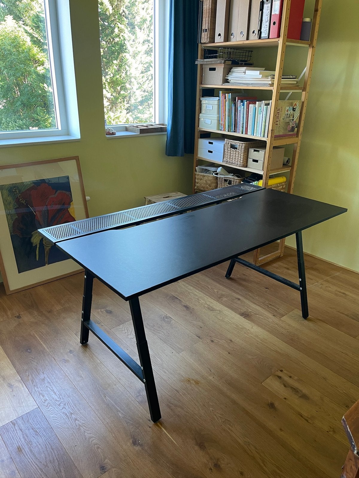 IKEA gamebureau zwart, Sport en Fitness, Ophalen, Zo goed als nieuw, Net, Batje(s) of Balletje(s)