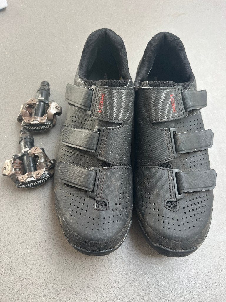 Shimano XC1 SPD fietsschoenen maat 42 + klikpedalen (set), Schoenen, Overige maten, Zo goed als nieuw, Shimano