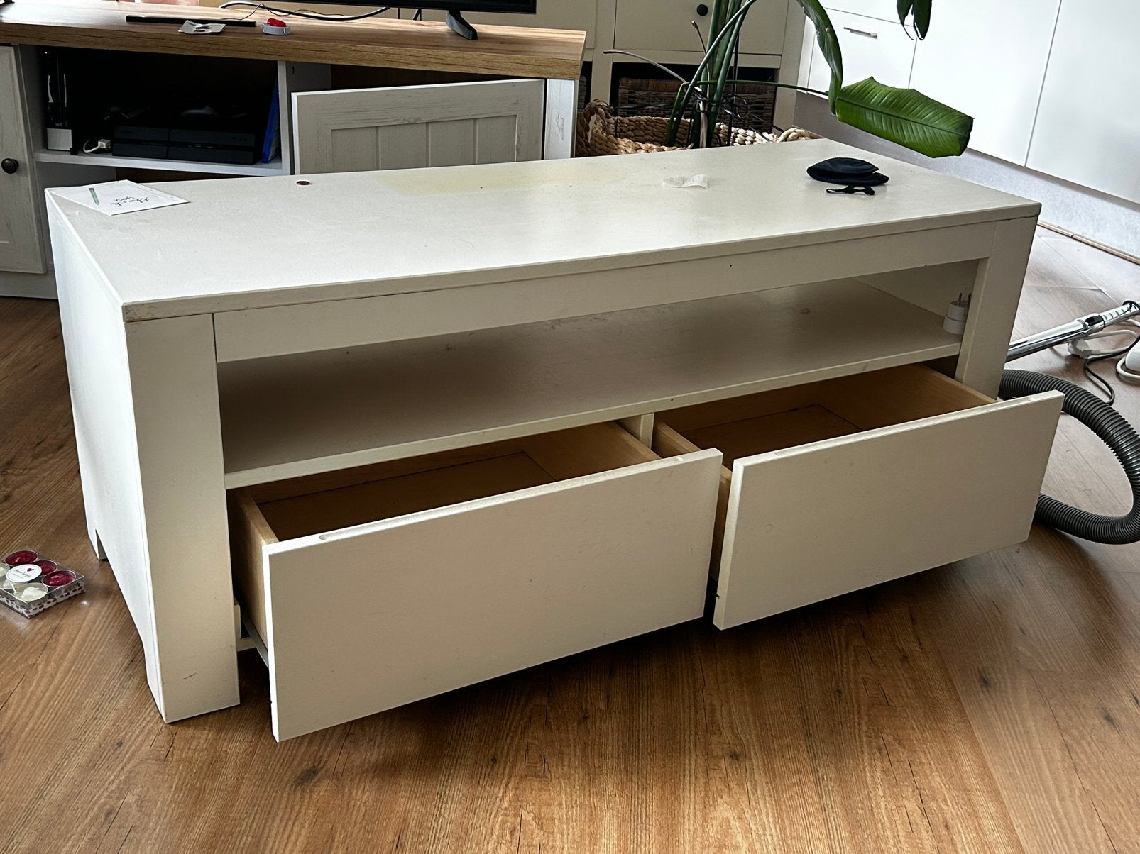 Tv meubel, Ophalen, 100 tot 150 cm, Zo goed als nieuw, Minder dan 100 cm