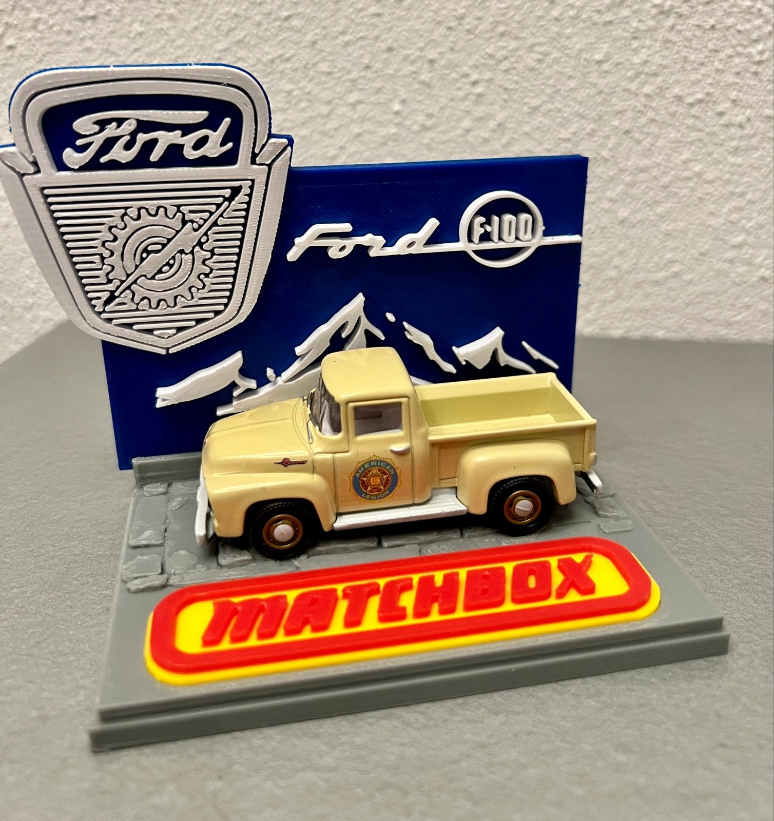 Matchbox Ford F100 Display 1:64, Ophalen of Verzenden, Zo goed als nieuw, Auto