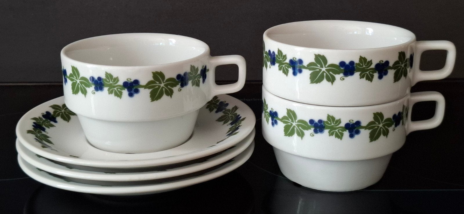 3x Vintage Seltmann Weiden Bavaria kop en schotel set, Ophalen of Verzenden, Zo goed als nieuw, Overige stijlen, Kop(pen) en/of Schotel(s)