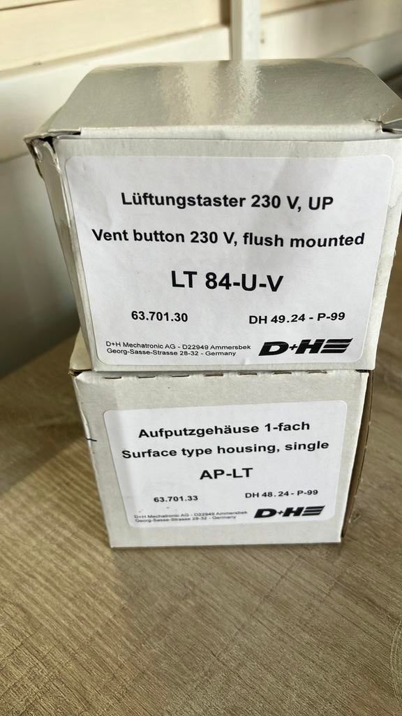 D+H ventilatie/klimaat schakelaar, Ophalen, Zo goed als nieuw, Schakelaar
