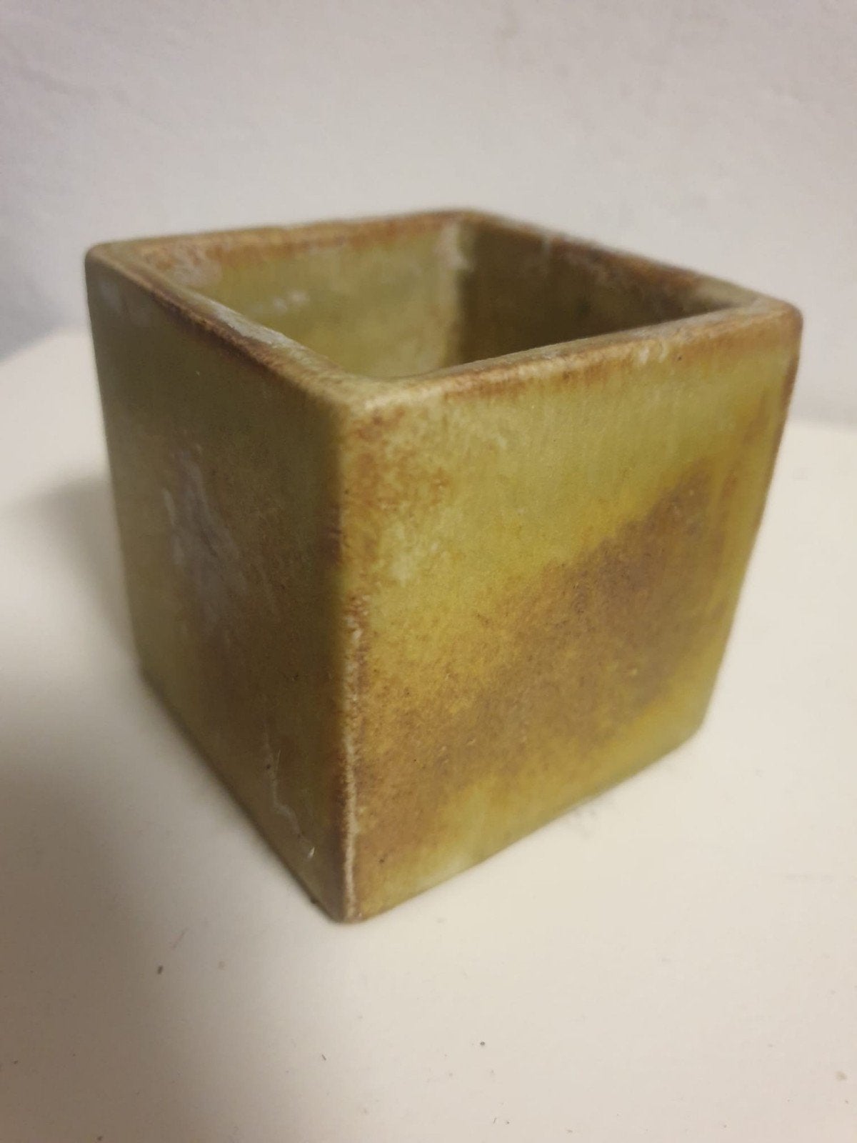 Vintage Mobach blok vaasje potje bloempotje cactuspotje, Antiek en Kunst, Antiek | Keramiek en Aardewerk, Ophalen