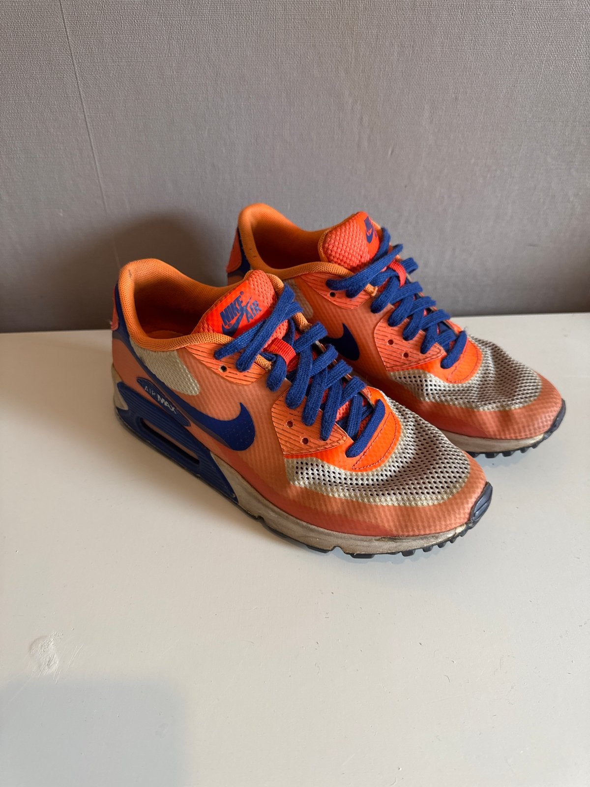Nike Air Max - Oranje/Blauw - Maat 39, Oranje, Ophalen of Verzenden, Sneakers of Gympen, Gedragen