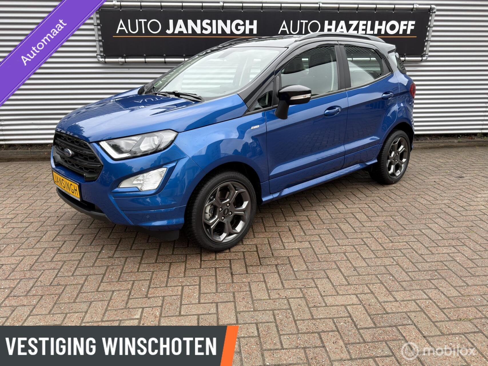 Ford EcoSport 1.0 EcoBoost ST-Line | Stoel/Stuurverwarming |, Auto's, 1263 kg, 125 pk, Gebruikt, Zwart