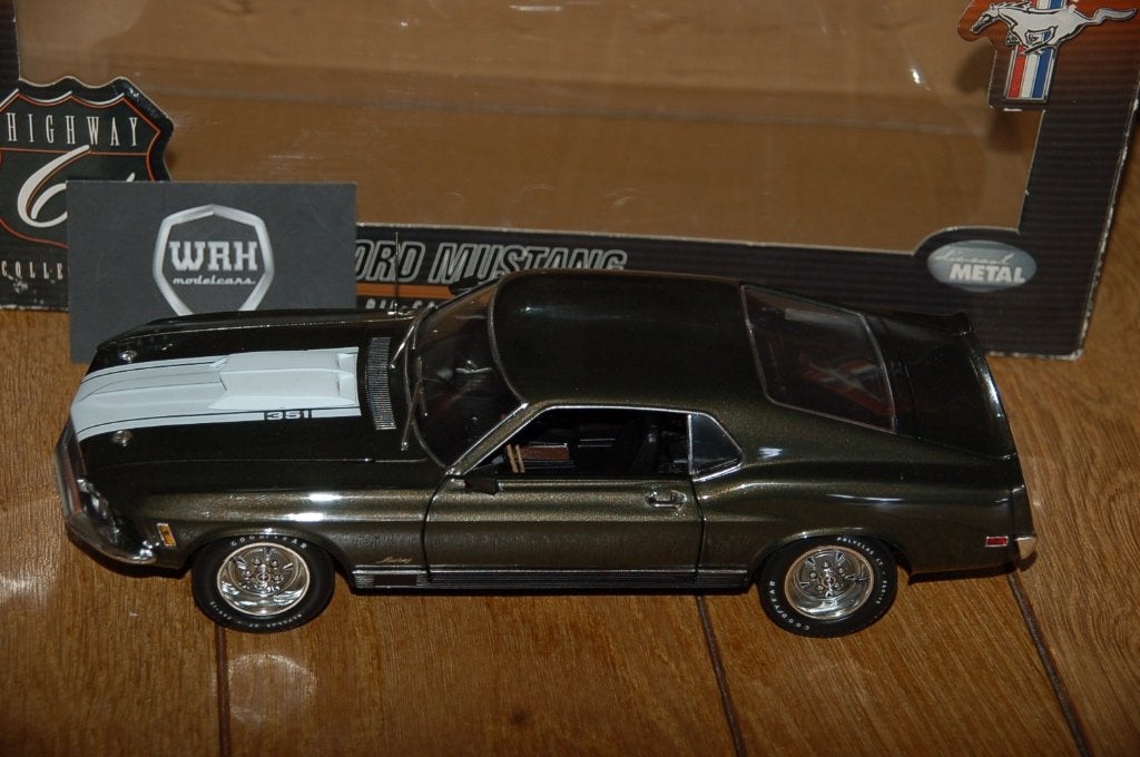 FORD MUSTANG BOSS 429 green Highway 61 diecast WRH, Verzenden, Zo goed als nieuw, Auto, Overige merken
