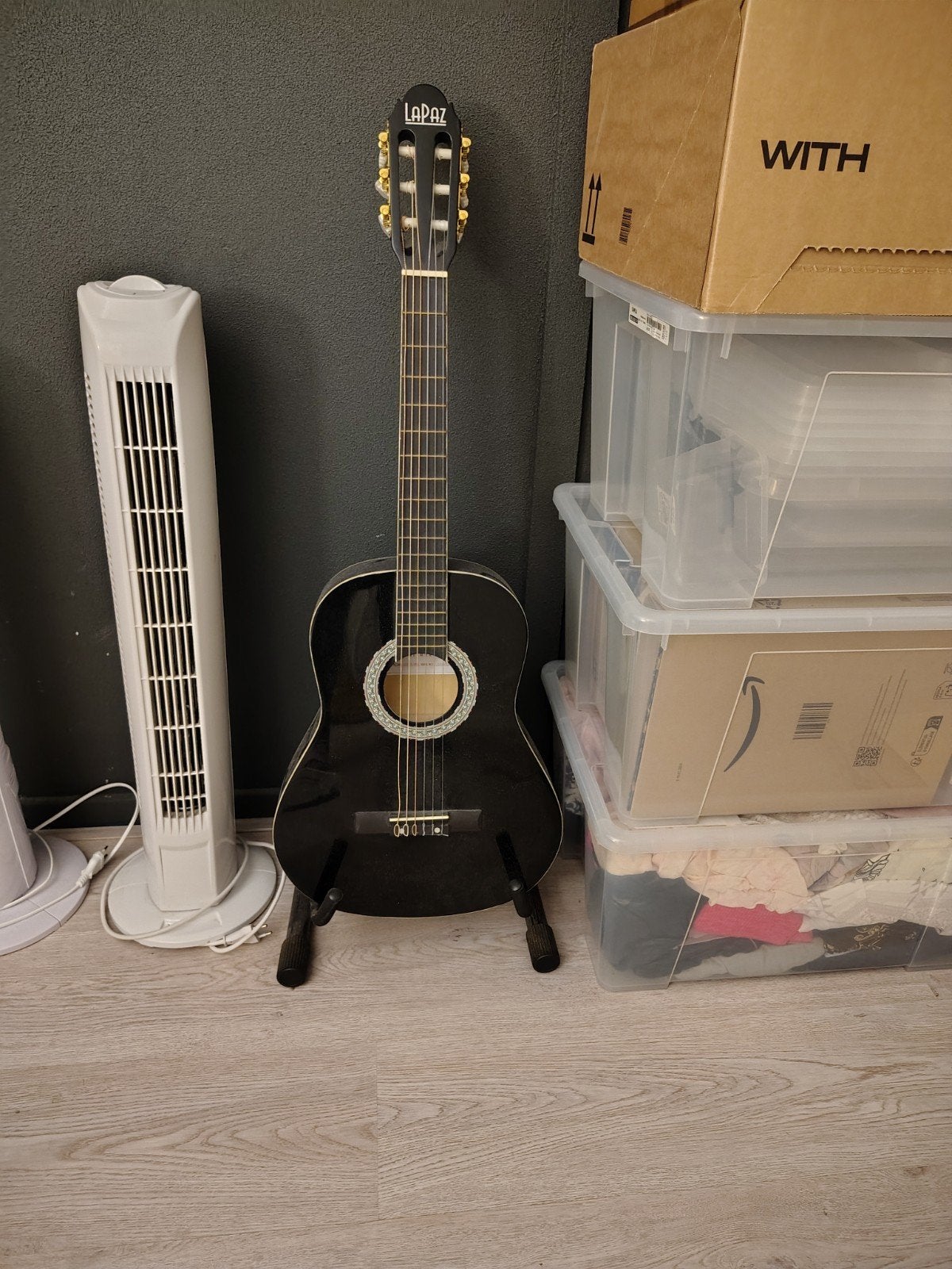 LaPaz klassieke gitaar met standaard en tuner, Muziek en Instrumenten, Ophalen of Verzenden, Gebruikt, Klassieke of Spaanse gitaar