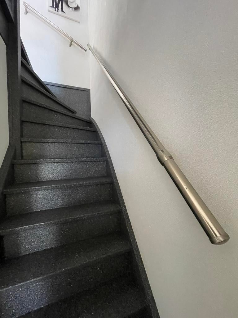 Trapleuning RVS RONDE, Ophalen, Zo goed als nieuw, 2 tot 4 meter