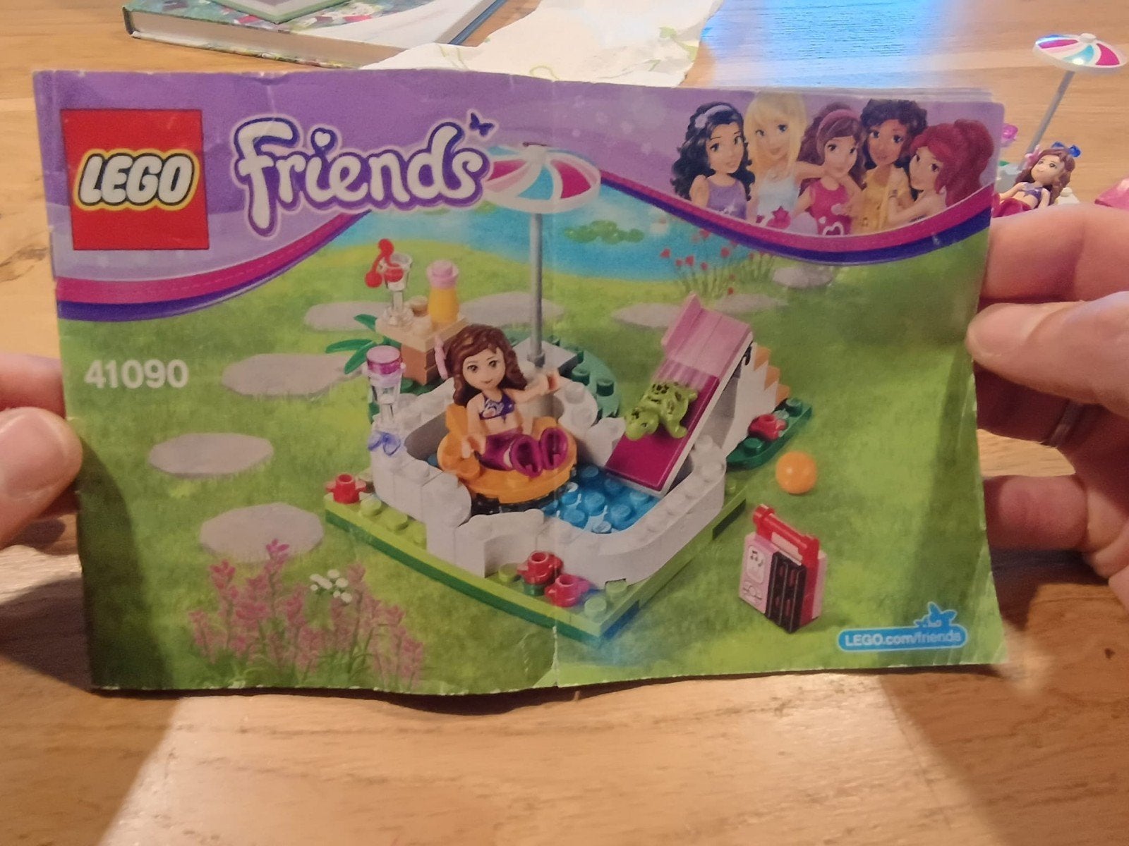 Lego Friends zwembad set 41090, Gebruikt, Lego, Friends, Ophalen of Verzenden