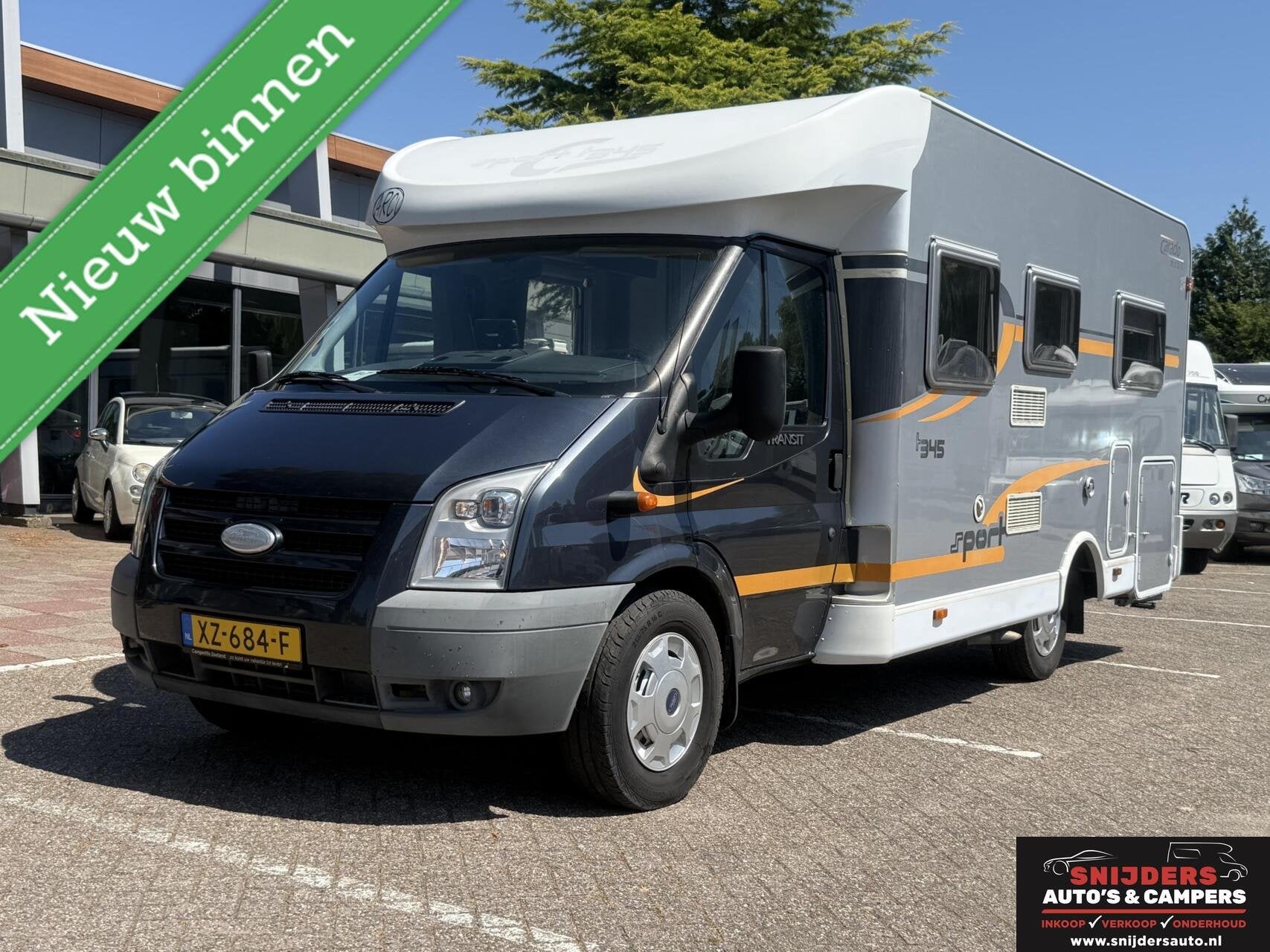 Capron T345 Sport met Bikelift, Caravans en Kamperen, Campers, Airconditioning, 6 tot 7 meter, Bedrijf, Diesel