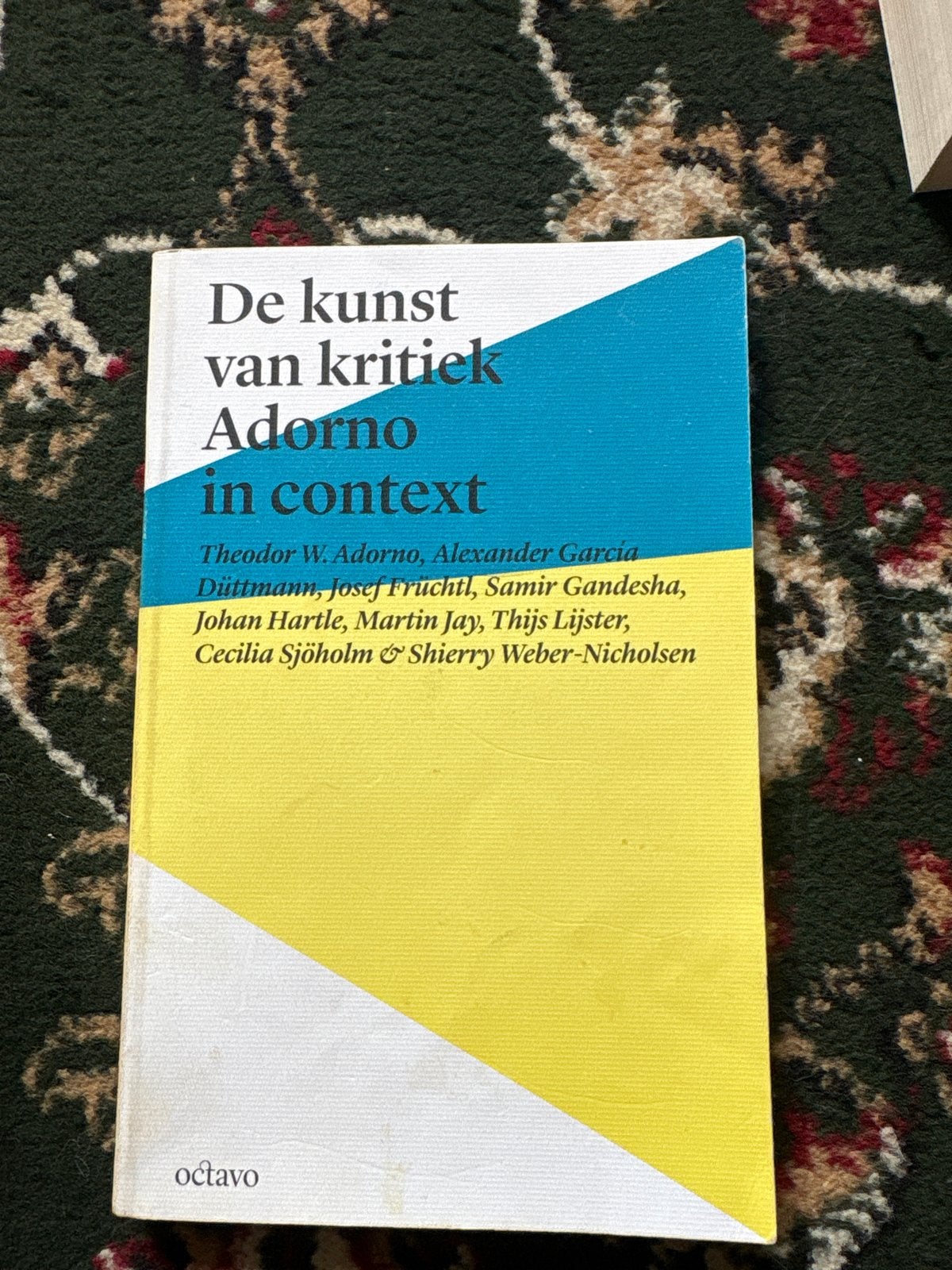 De kunst van kritiek: Adorno in context - Filosofieboek, Boeken, Ophalen of Verzenden, Zo goed als nieuw, Nederland