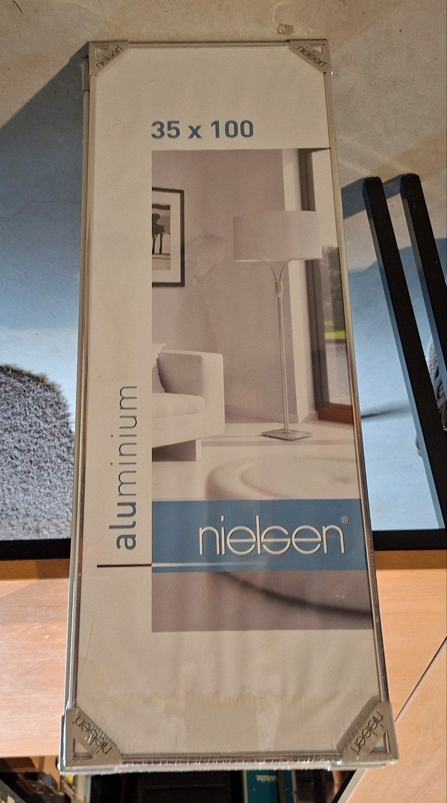 Nieuw | 2 aluminium fotolijsten | 35x100 cm | Nielsen, Ophalen, Nieuw, Metaal, 35 cm