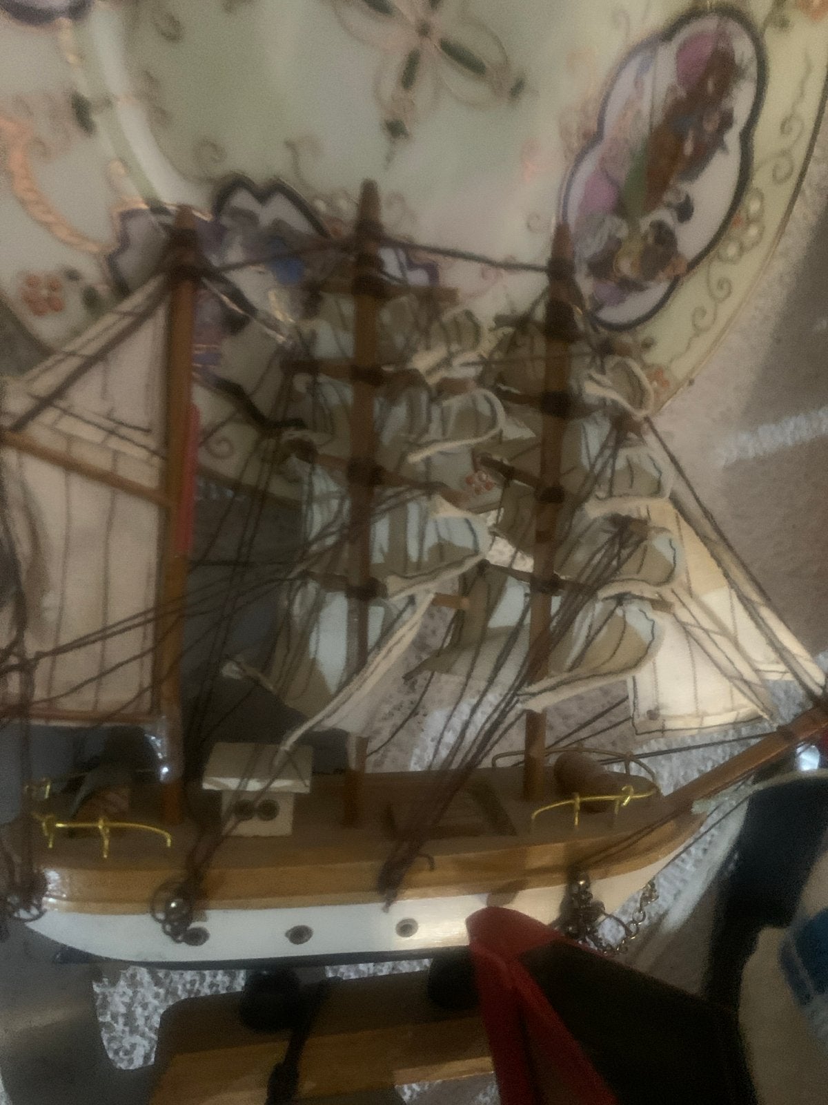Decoratief Scheepsmodel - Houten Zeilschip, Ophalen of Verzenden, Gebruikt, 1:50 tot 1:200, Overige merken