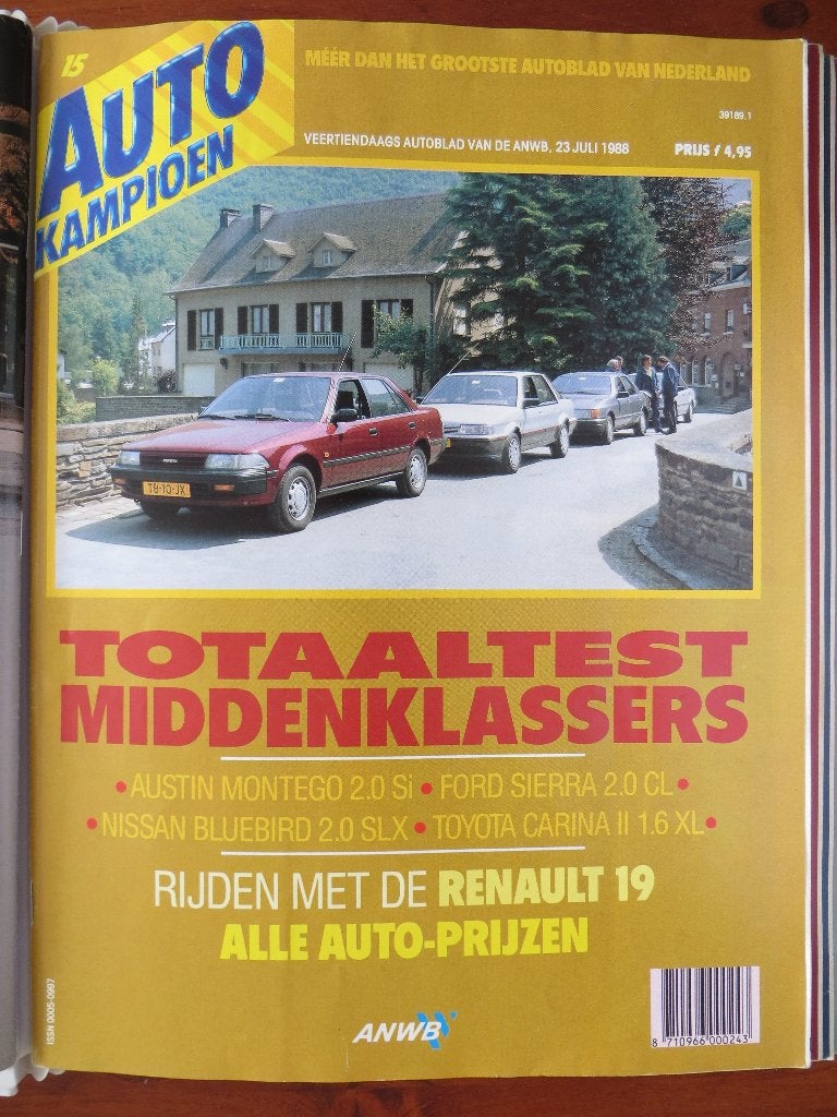 Autokampioen 15 1988 Austin Montego, Ford Sierra, Bluebird, Ophalen of Verzenden, Nieuw, Ford