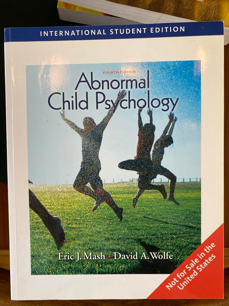 Abnormal Child Psychology - Eric J. Mash & David A. Wolfe, Boeken, Ophalen of Verzenden, Gamma, Gelezen, HBO