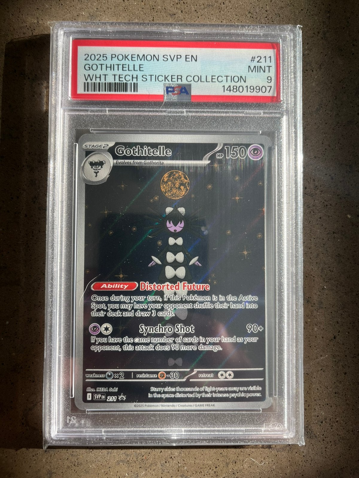 Gotithelle PSA 9 - Pokemon SVP EN 2025, Ophalen of Verzenden, Zo goed als nieuw