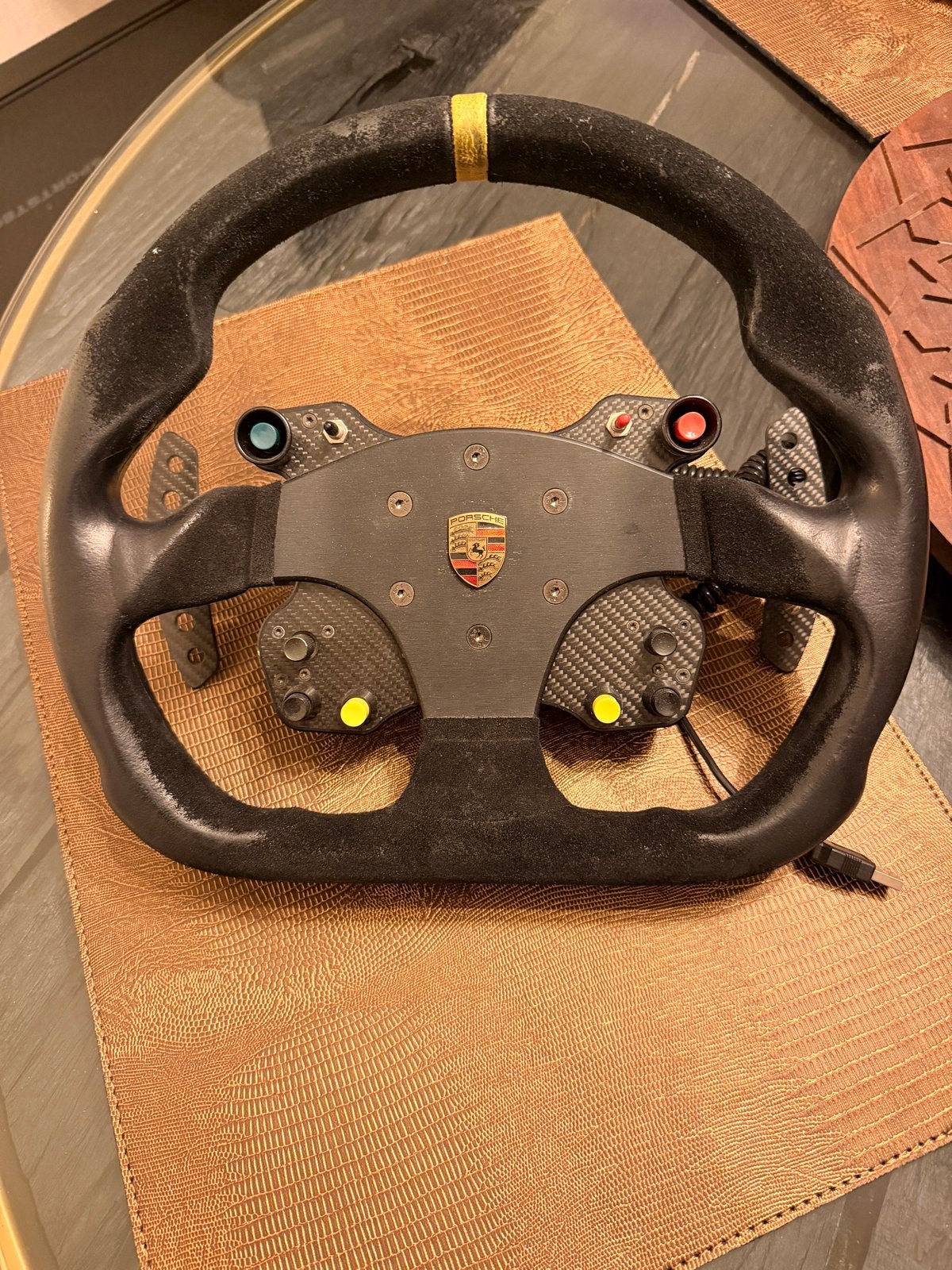 Ascher Racing Button Box met Stuur (excl. Quick Release), Ophalen of Verzenden, Overige merken, Gebruikt
