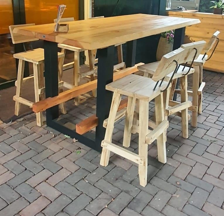 𝐁𝐔𝐈𝐓𝐄𝐍𝐎𝐍𝐓𝐁𝐈𝐉𝐓 of 𝐁𝐎𝐑𝐑𝐄𝐋 in stijl, Ophalen, 6 zitplaatsen, Zo goed als nieuw, Tuinset