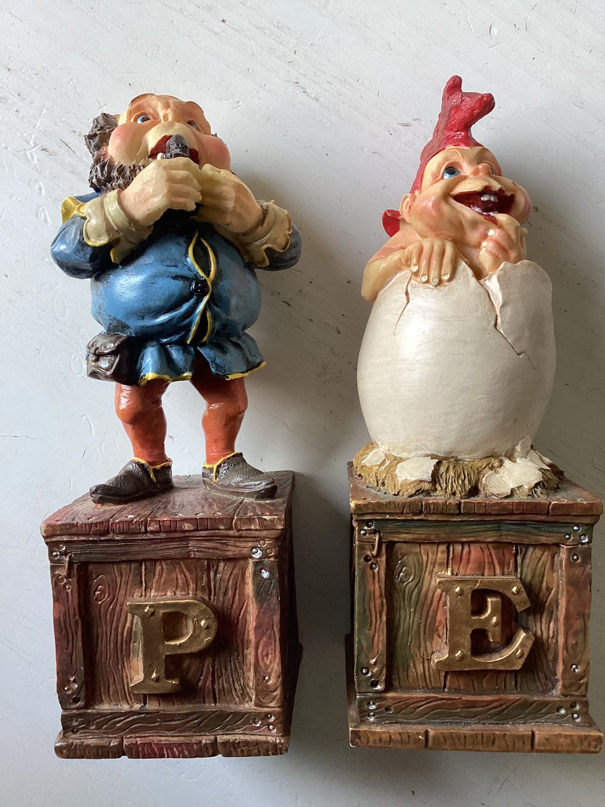 2 letter beeldjes van het Volk van Laaf Efteling (Laaf), Verzenden, Zo goed als nieuw, Beeldje of Poppetje