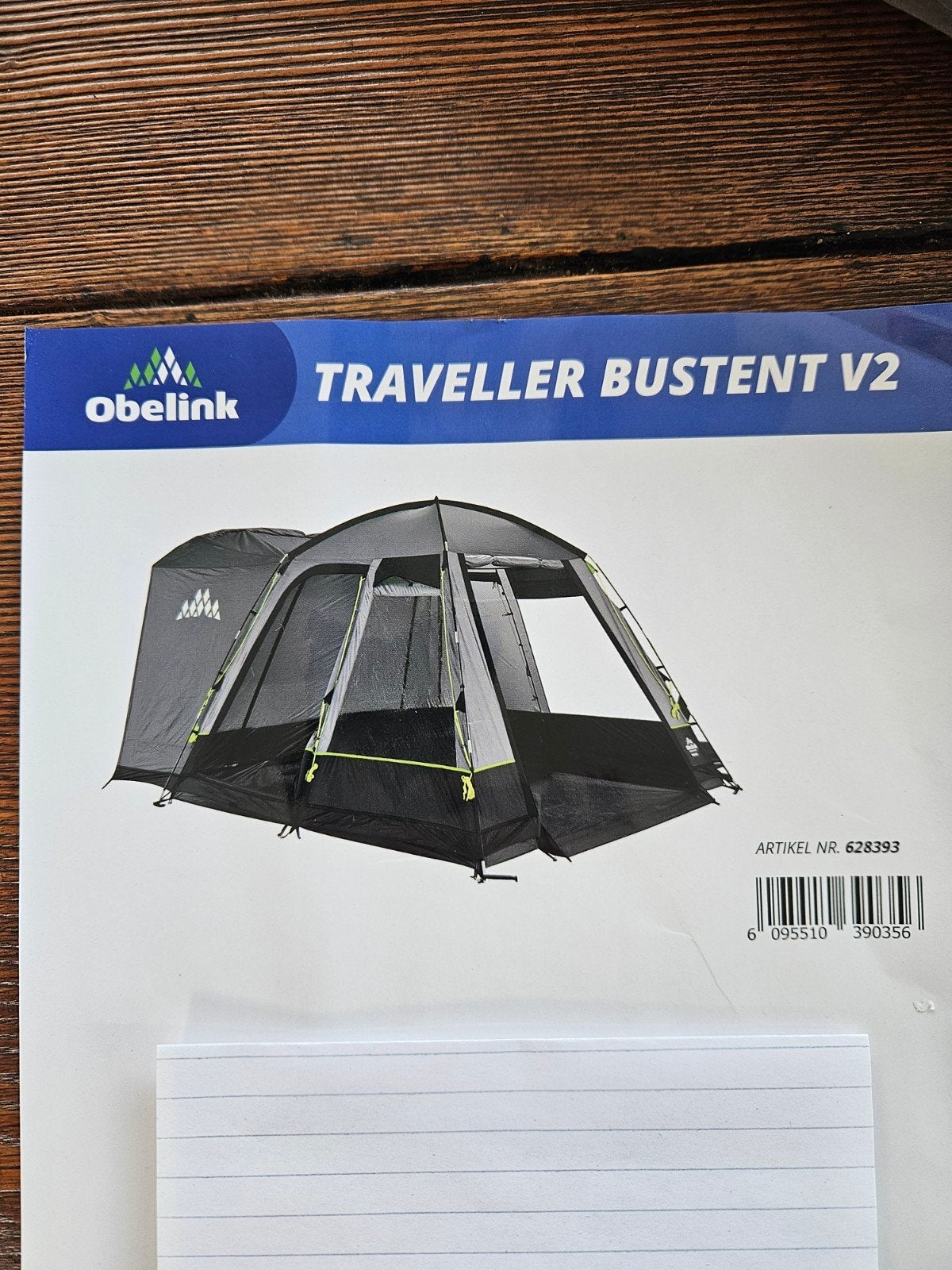 Obelink Traveller Bustent V2, Ophalen, Zo goed als nieuw