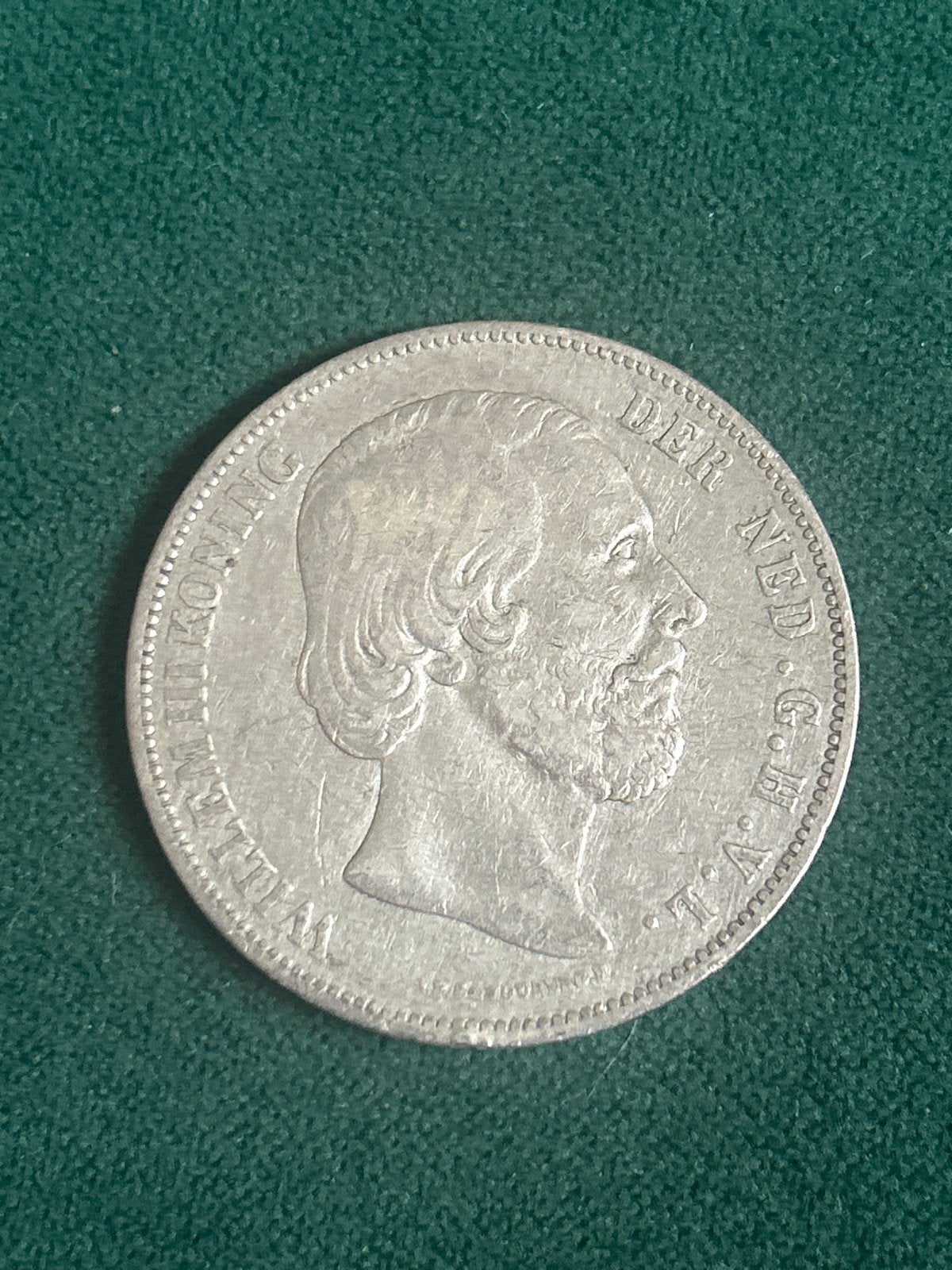 Zilveren 2½ Gulden Willem III uit 1872, Koning Willem III, Zilver, Ophalen of Verzenden, Losse munt