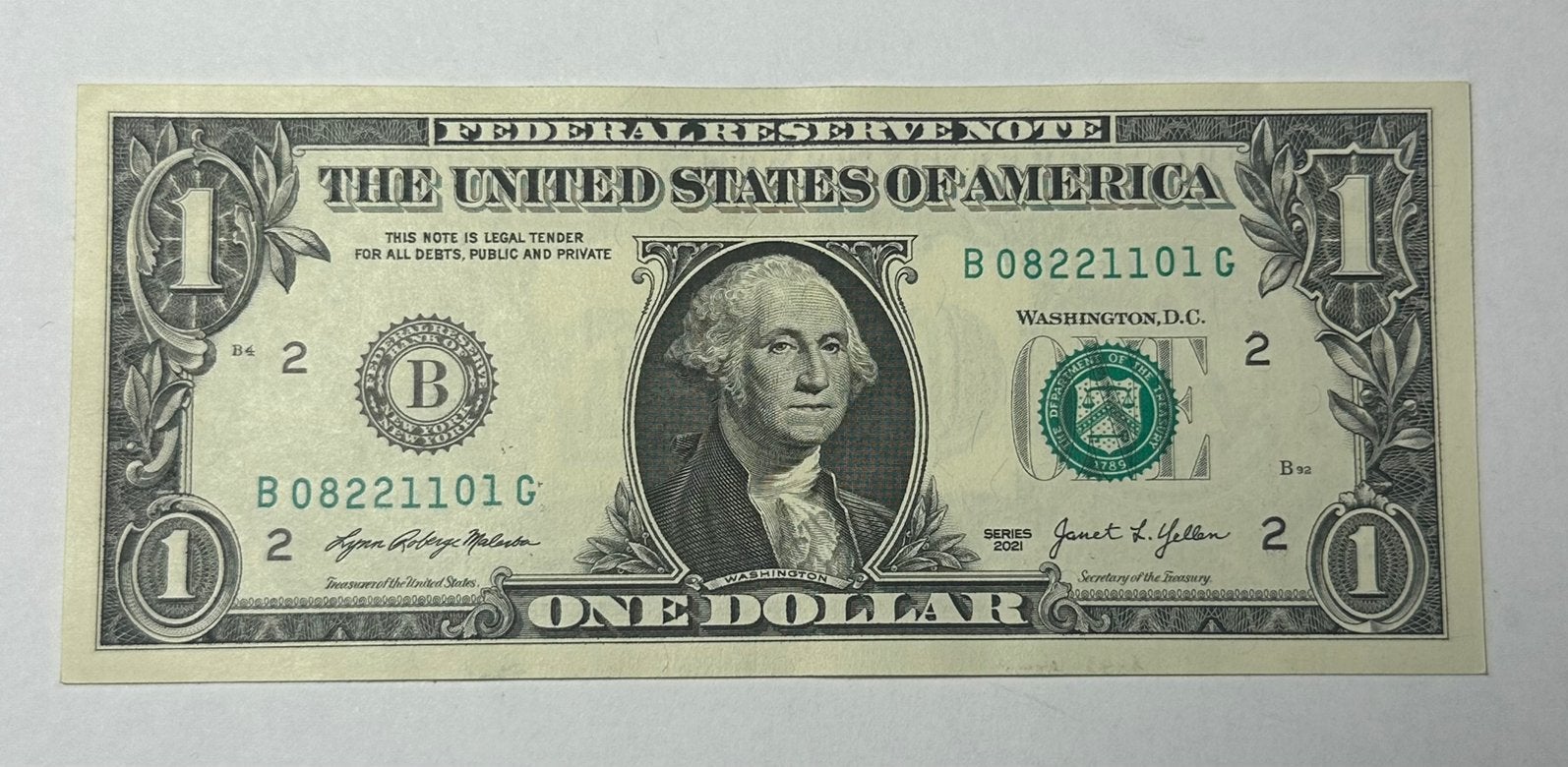 USA 1 Dollar Biljet - UNC, Postzegels en Munten, Bankbiljetten | Amerika, Ophalen of Verzenden, Noord-Amerika, Los biljet