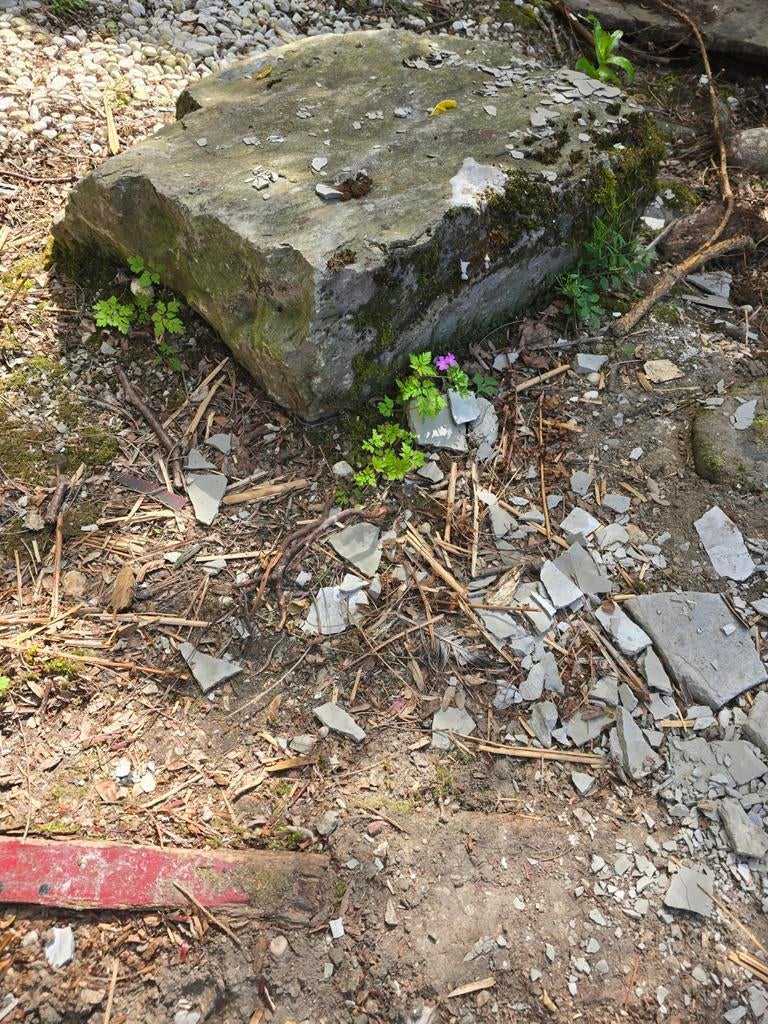 Grote stenen en platte steen voor tuin of waterval, Tuin en Terras, Ophalen of Verzenden, Gebruikt