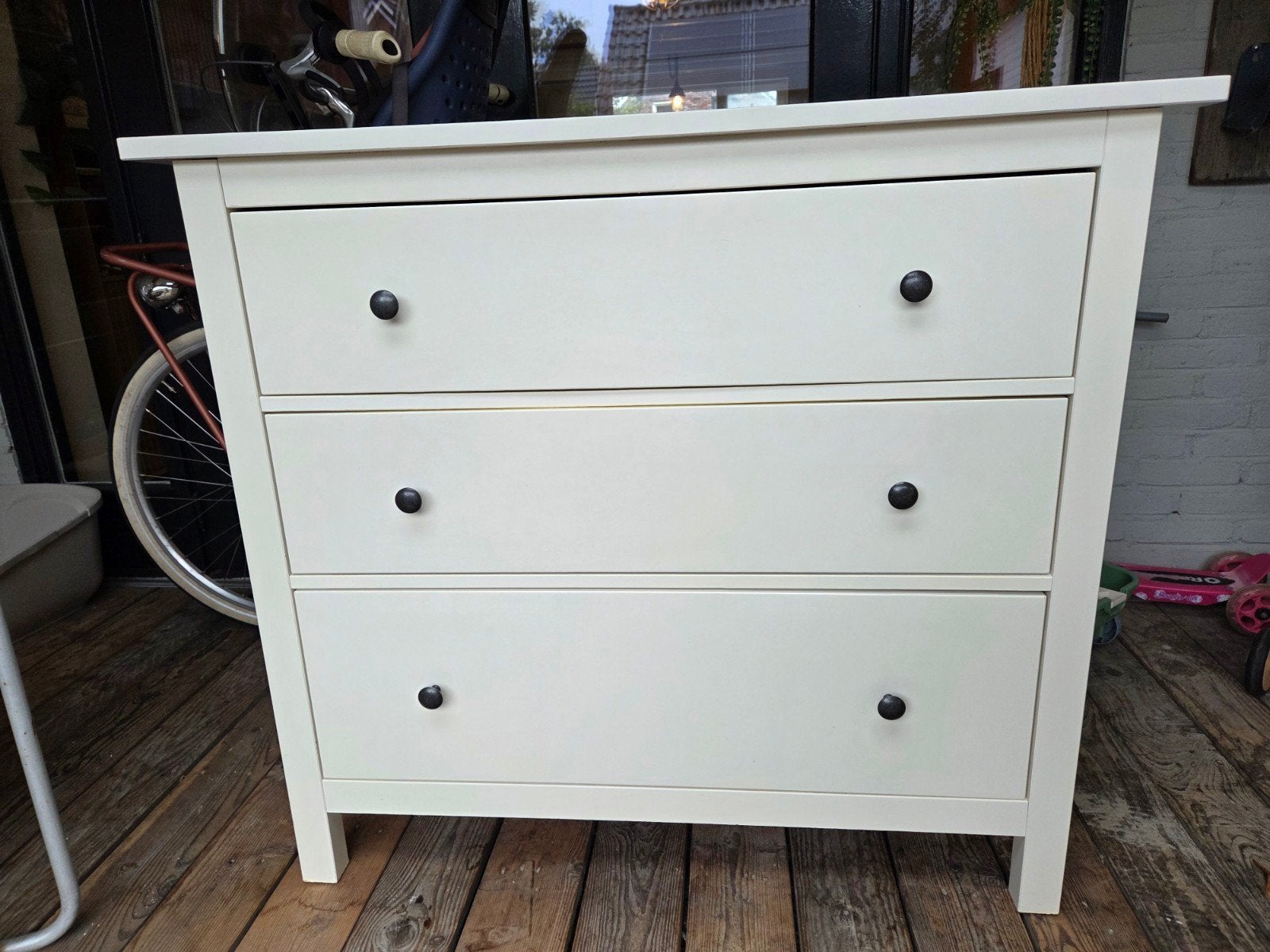 Ikea Hemnes ladekast/commode wit, Ophalen, Gebruikt, 25 tot 50 cm, Minder dan 100 cm