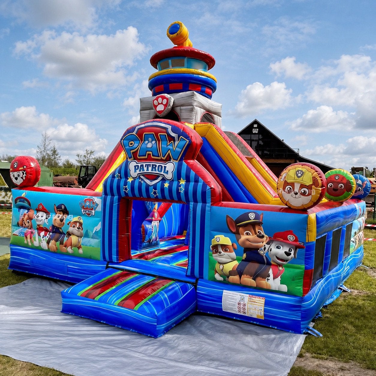 PAW Patrol Springkussen met Glijbaan te Huur, Ophalen, Zo goed als nieuw, Verjaardag