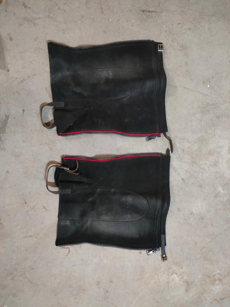 Suede chaps maat M, Dieren en Toebehoren, Paardrijkleding, Ophalen, Overige soorten, Schoeisel