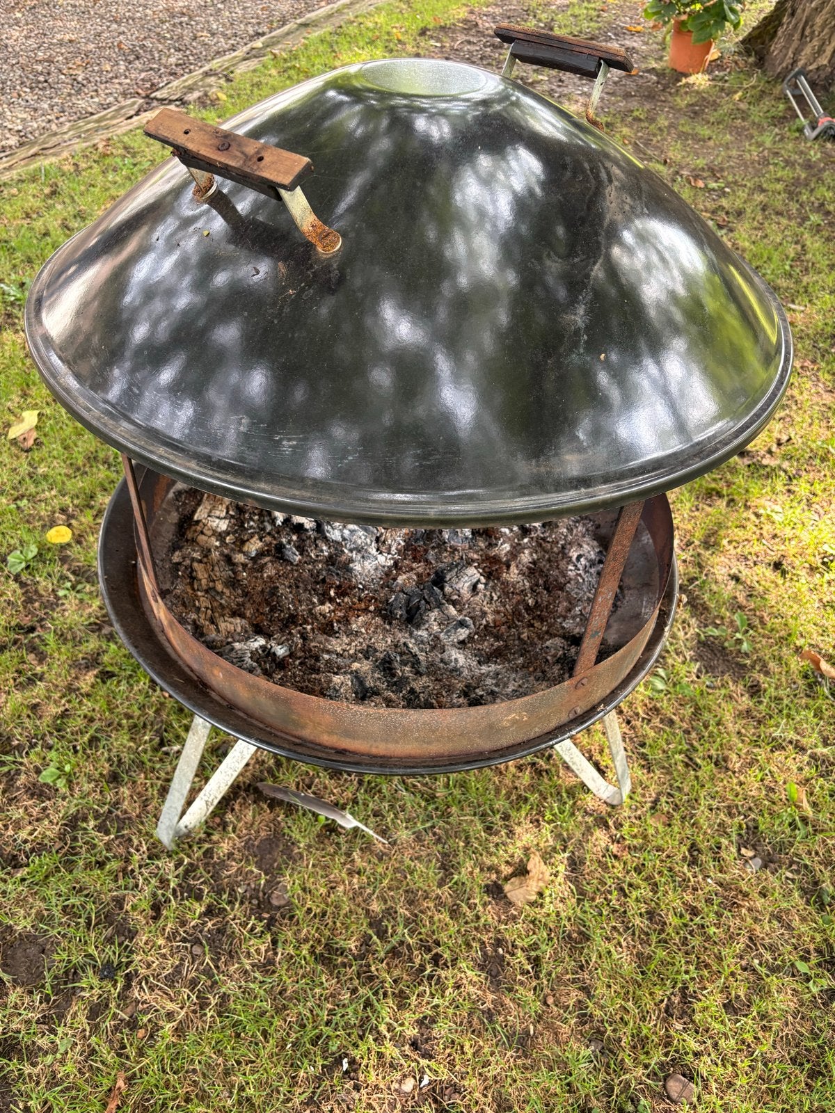 Gebruikte Weber vuurkorf met deksel, Ophalen, Gebruikt, Vuurkorf
