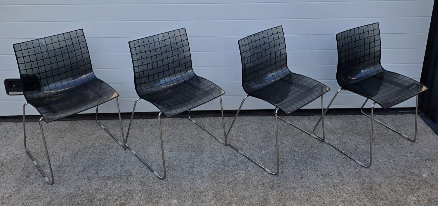 7 x Marco Maran design stoelen kantine vergaderstoelen cafe, Ophalen of Verzenden, Zo goed als nieuw, Zwart, Vijf, Zes of meer stoelen