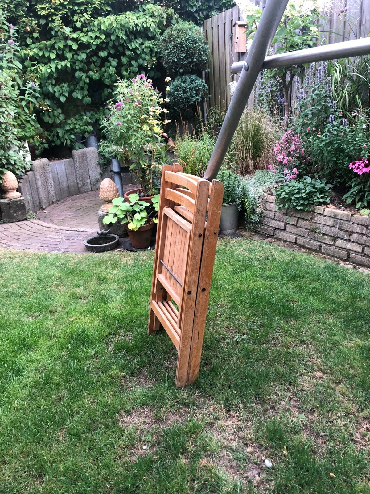 Klapstoelen, Tuin en Terras, Ophalen, Gebruikt, Hout, Stapelbaar