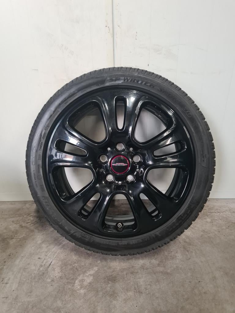 17' Mini Cooper F55 F56 F57 Styling 510 met winterbanden, Banden en Velgen, 17 inch, Personenwagen, 185 mm