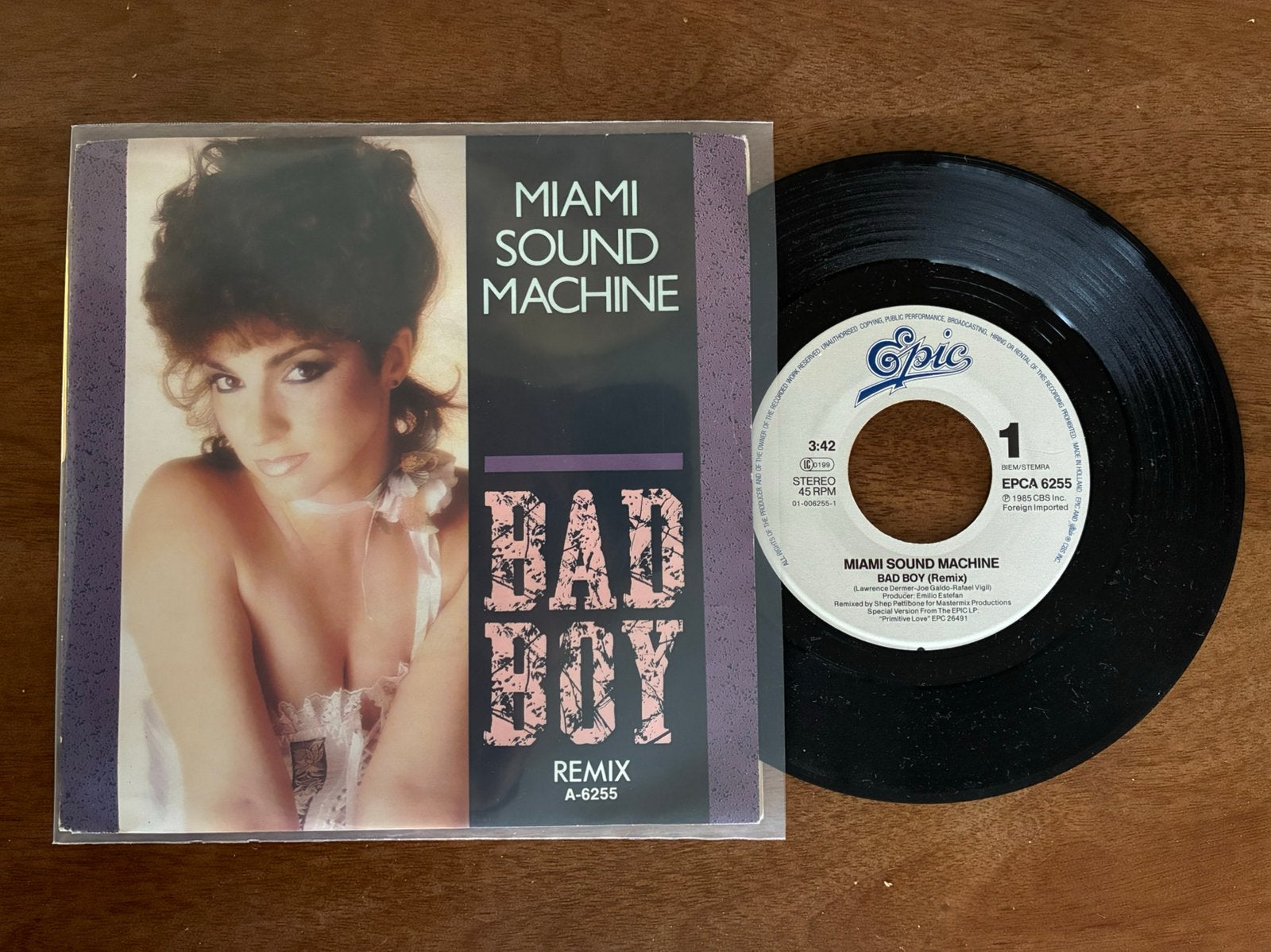 Miami Sound Machine - Bad boy, Cd's en Dvd's, Vinyl Singles, Ophalen of Verzenden, 7 inch