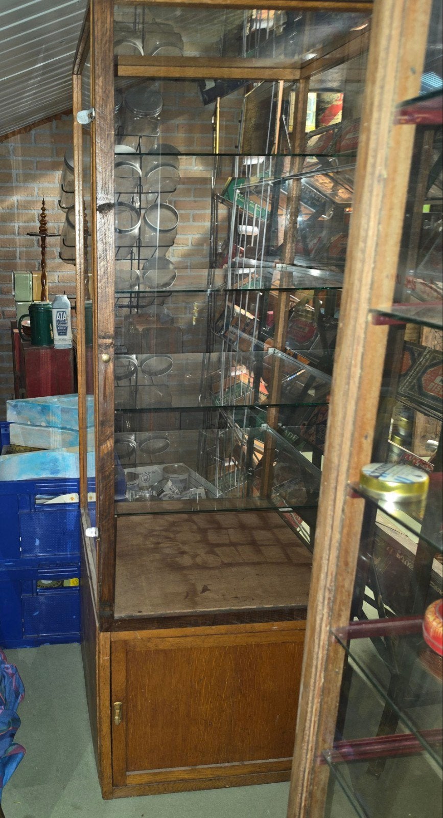 Oude Bakkersvitrine bakkerij vitrinekast, Huis en Inrichting, Ophalen, Gebruikt, 25 tot 50 cm