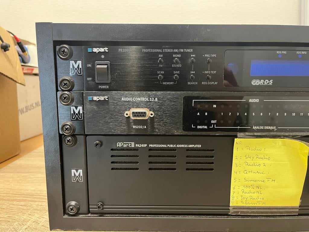 Apart PR1000R Tuner, Audio Control 12.8 & PA240P Versterker, Ophalen, Gebruikt, Audio
