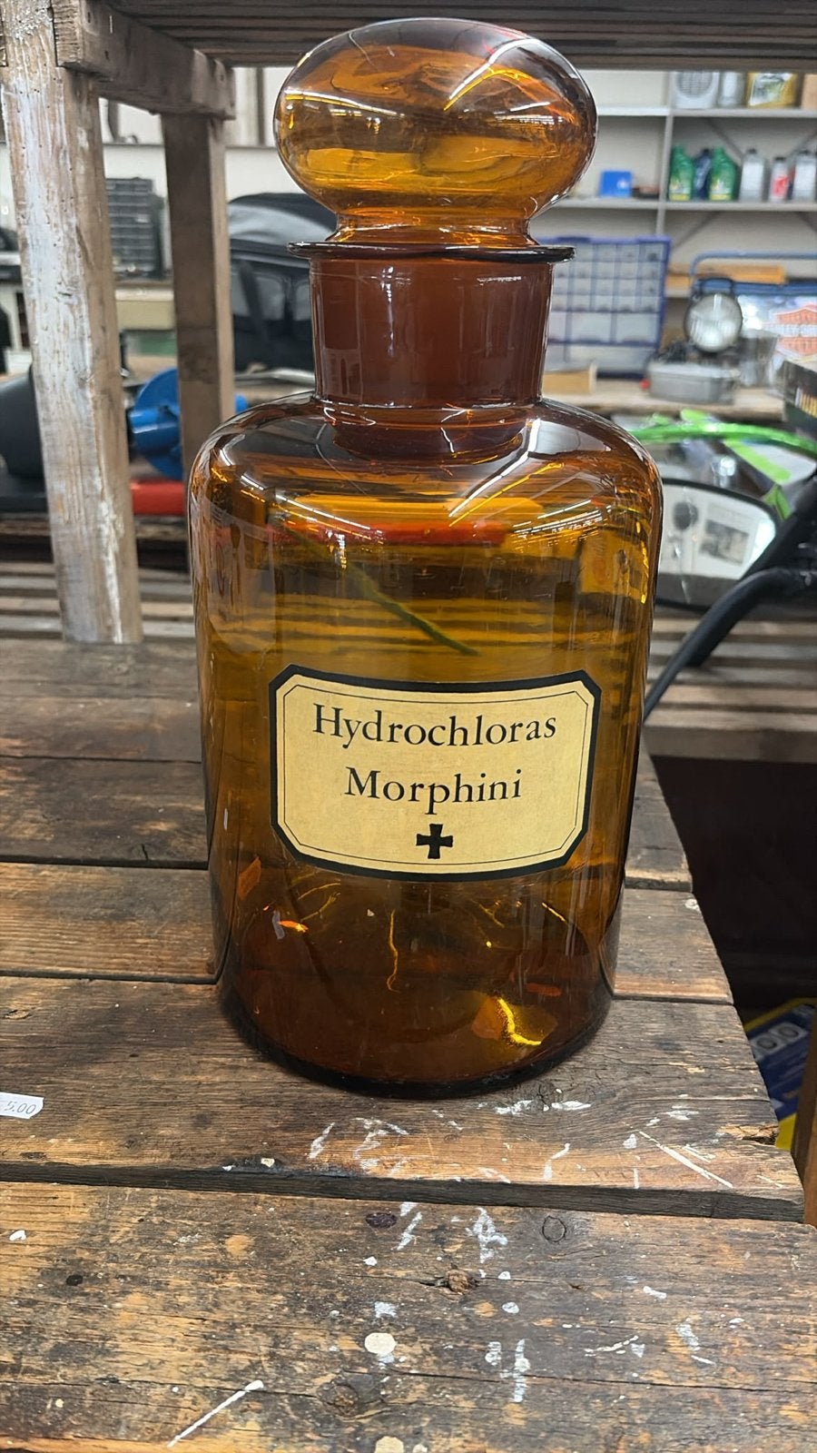 Antieke Apothekersfles 'Hydrochloras Morphini', Ophalen of Verzenden