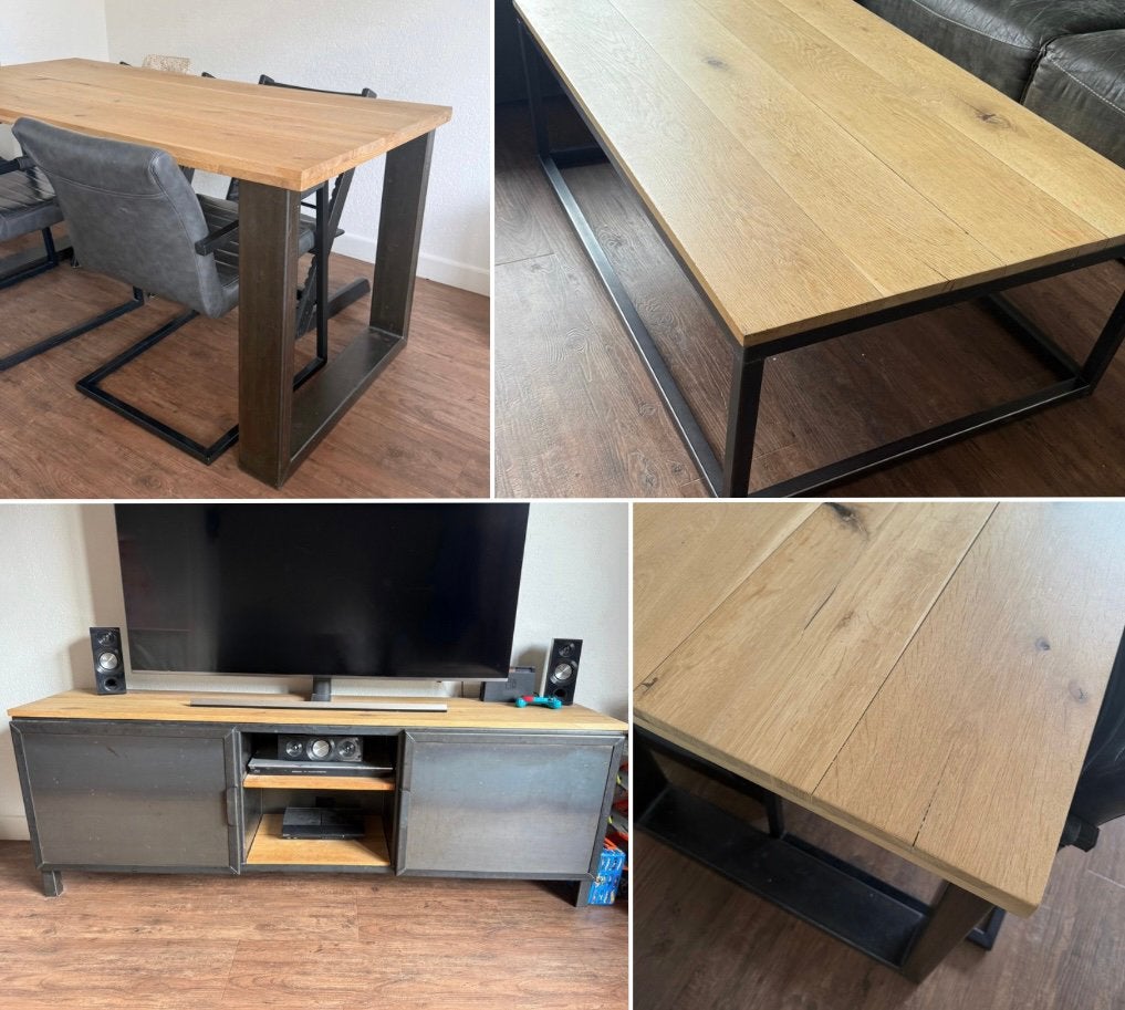 Nette Woonkamerset - eettafel - salontafel & tv meubel, Huis en Inrichting, Ophalen, -, -, -