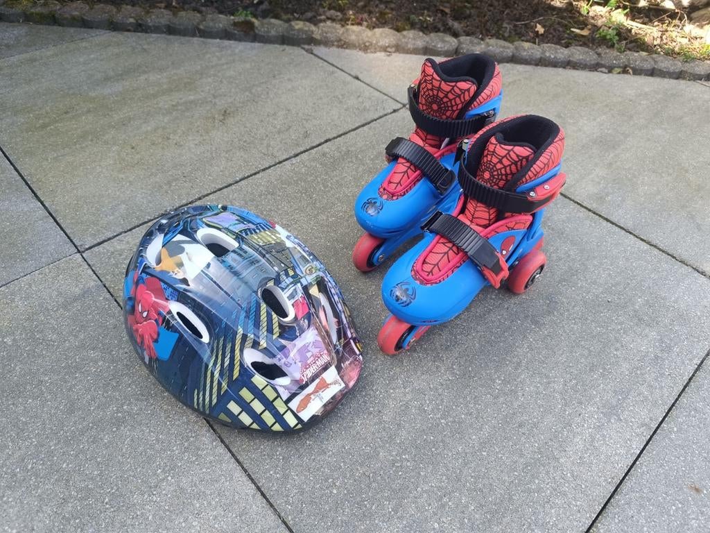 Marvel Spider-man Skates Maat 27-30 met helm, Ophalen of Verzenden