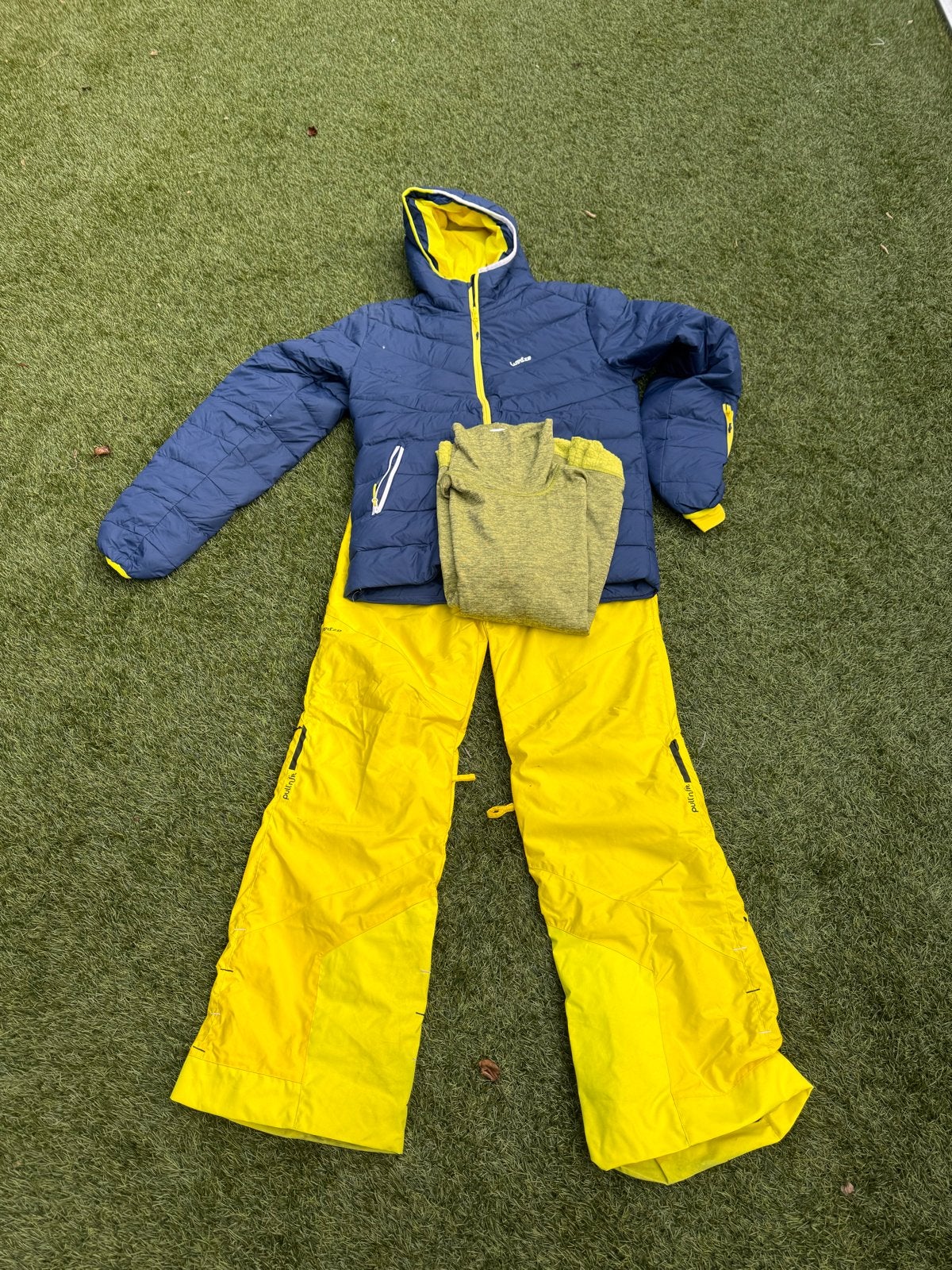 Ski-outfit: jas, broek en trui (Wedze), Ophalen of Verzenden, Zo goed als nieuw, Maat 46 (S) of kleiner, Pak
