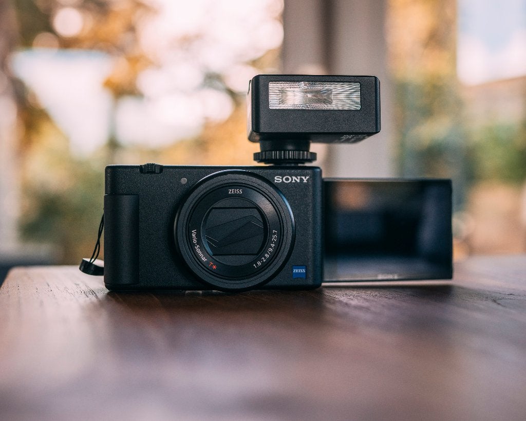 Sony ZV-1 vlogcamera compactcamera zv1 godox im30 case, Audio, Tv en Foto, Gebruikt, Accu, Ophalen of Verzenden, Sony