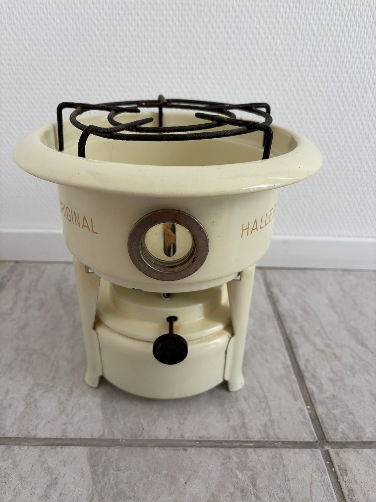 Vintage Haller Spiritusbrander - Crèmekleurig Emaille, Ophalen of Verzenden