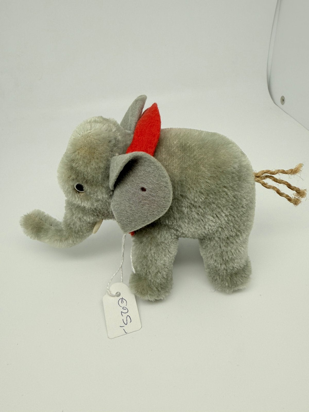 Oud Steiff! Olifant, hoog: 10 cm., Verzenden