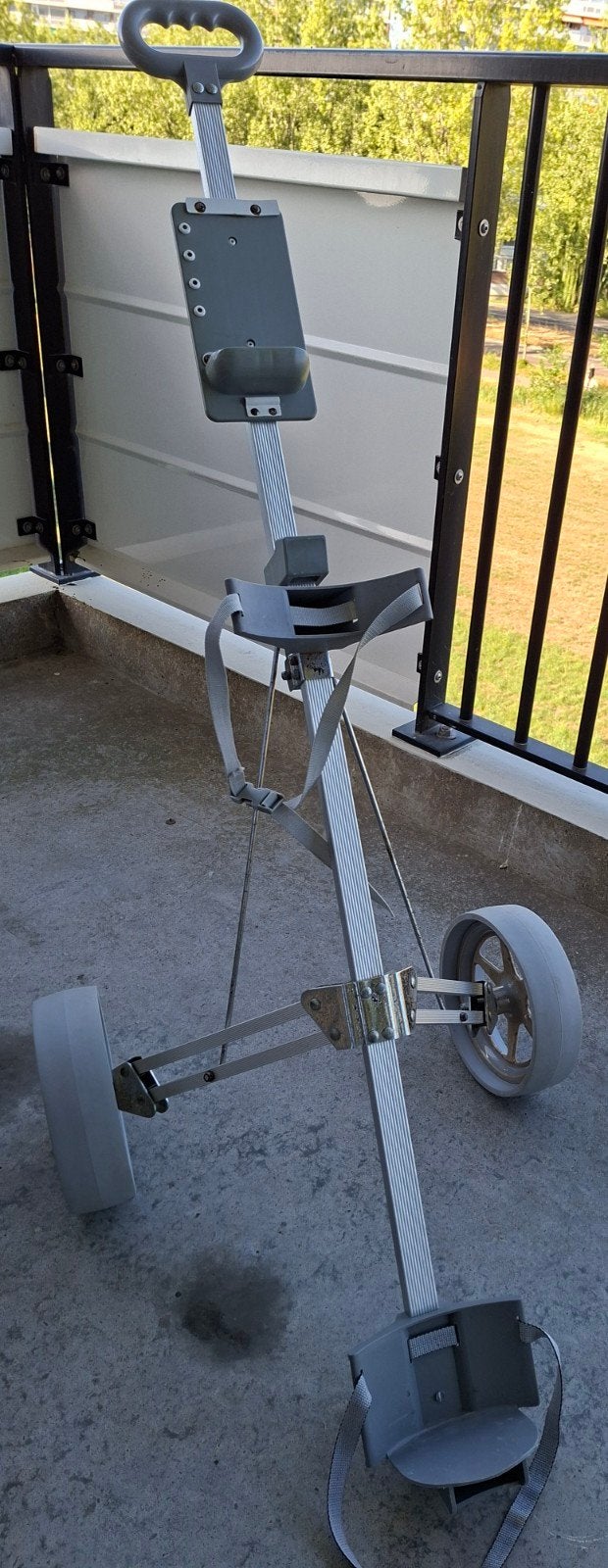 2 wiel golftrolley golfkar golf trolley, Ophalen, Gebruikt, Golfkar