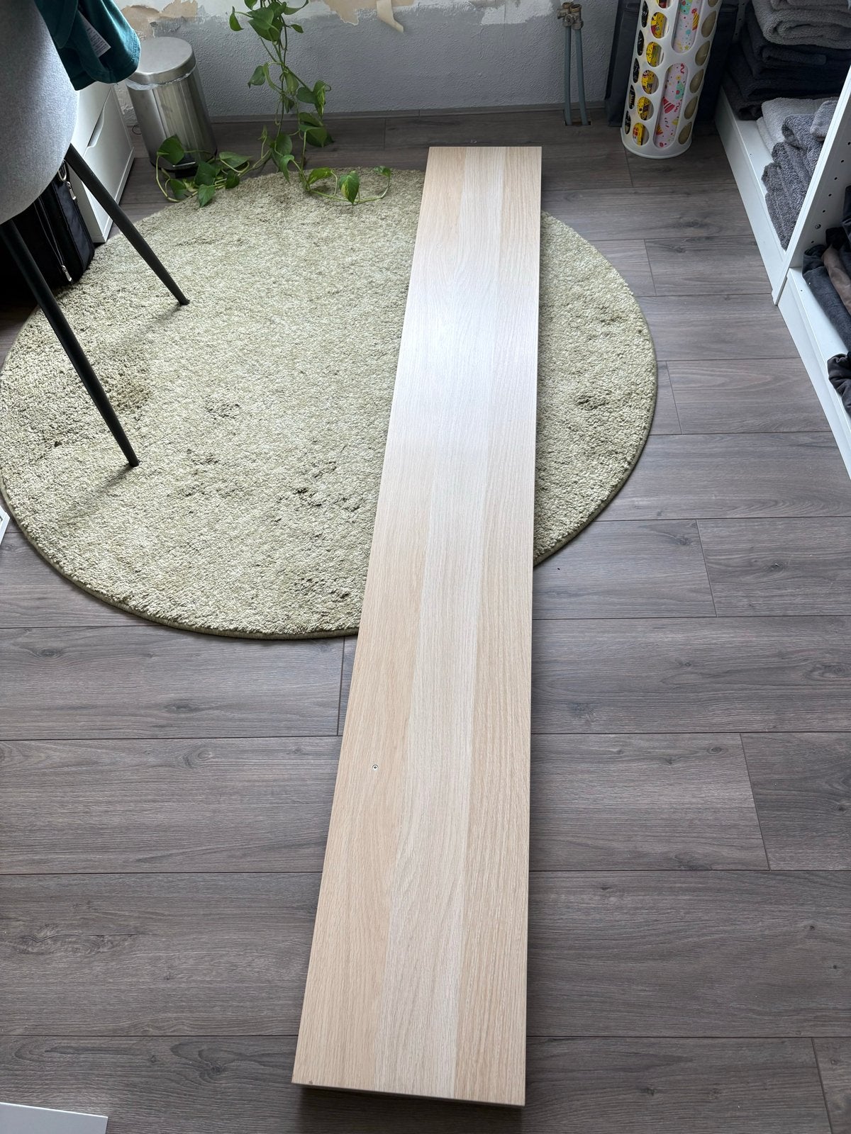 IKEA LACK wandplank 190x26 cm, licht eiken effect, Ophalen, Zo goed als nieuw