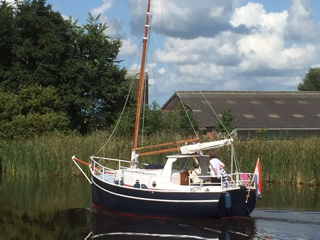 Authentieke kajuitzeilboot uit 1934, Watersport en Boten, Kajuitzeilboten en Zeiljachten, Ophalen, Gebruikt, Staal, Binnenboordmotor