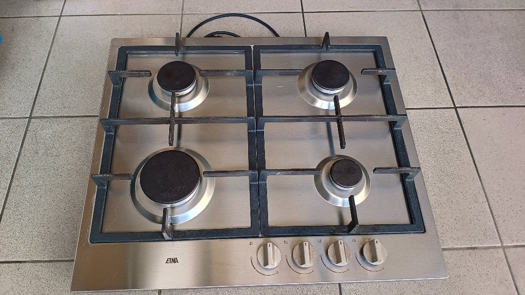 Gaskookplaat inbouw etna, Ophalen, Gebruikt, 4 kookzones, Inbouw