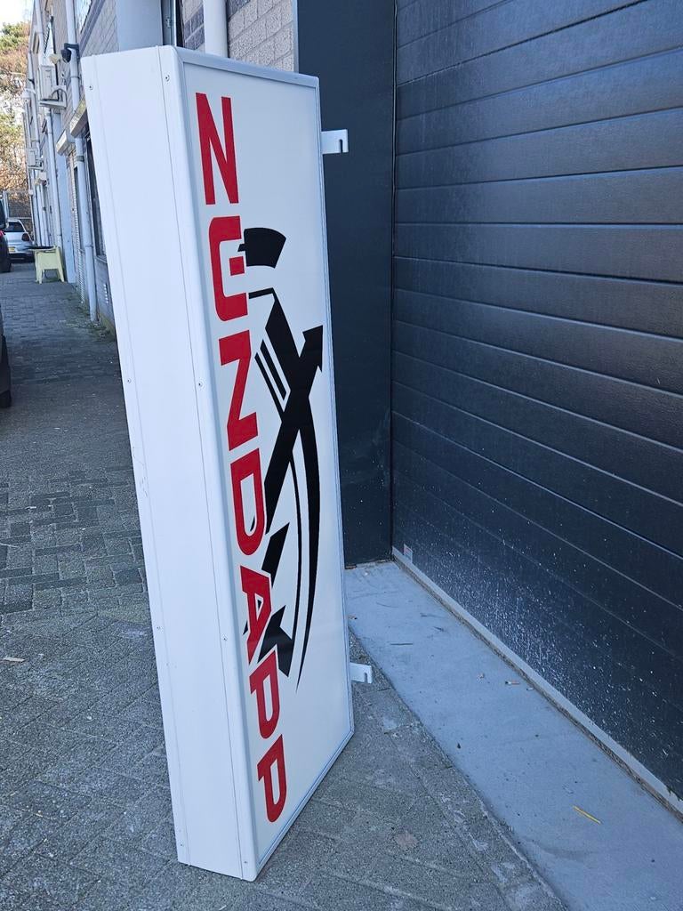 Uniek Supermooie dubbele Zundapp Led Reclamebak, Ophalen, Lichtbak of (neon) lamp