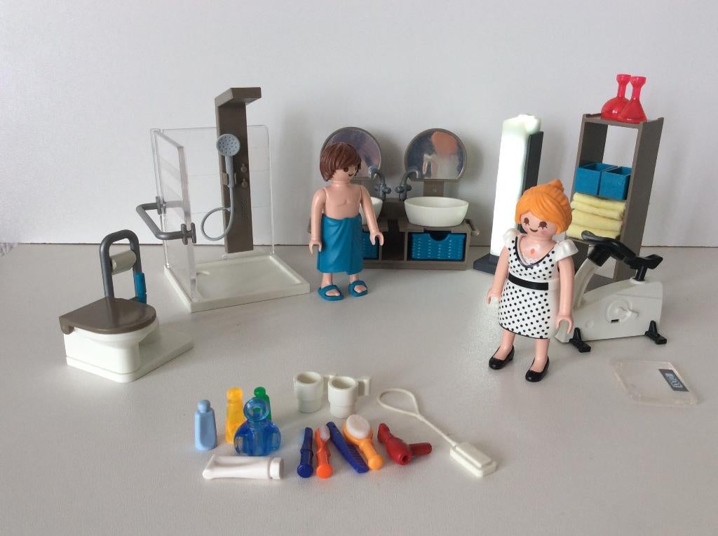 playmobil 9268 badkamer, Ophalen of Verzenden, Gebruikt, Complete set